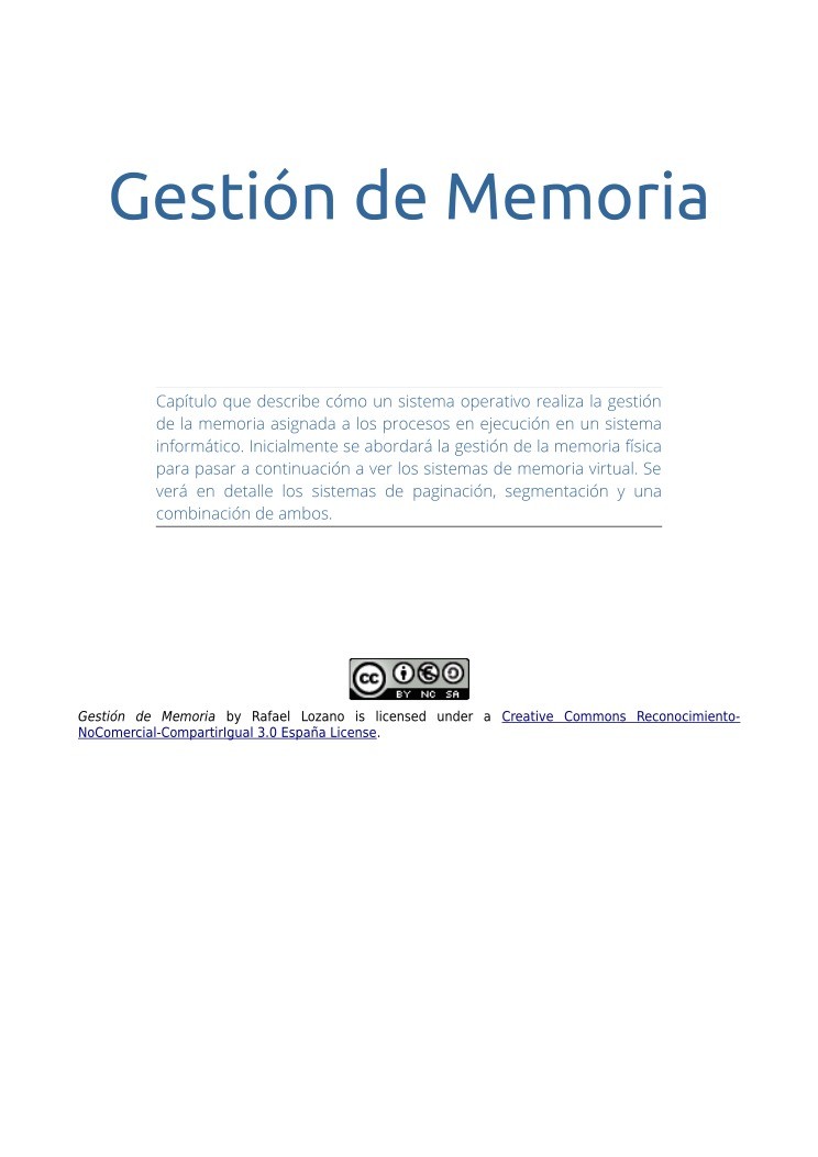 Imágen de pdf Gestión de Memoria